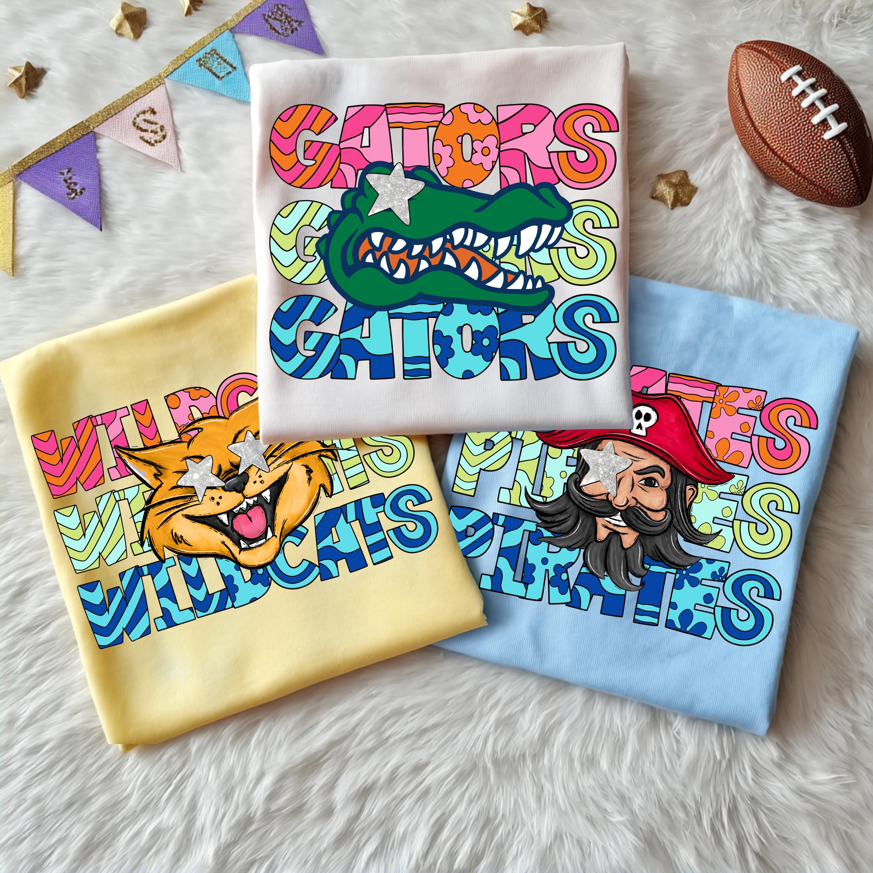 Custom Preppy Mascot Shirt, Favorite Team Shirt, Custom Mascot Shirts, School Spirit Mascot shirt Team Spirit , Personalized Team Name Shirt