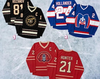 ROZANOV & HOLLANDER hockeyjersey, op film geïnspireerd shirt, verwarmde rivaliteit Hookey-jersey, Ilya Rozanov Shane Hollander