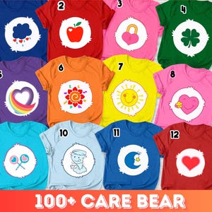 Care Bear Costume Shirt, care bear shirts, Bears Group Matching Shirt, Funshine bear shirt, Summer costume Shirt, grumpy care bear shirt