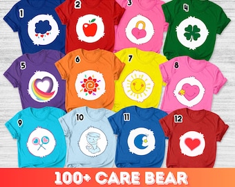 Care Bear Costume Shirt, care bear shirts, Bears Group Matching Shirt, Funshine bear shirt, Summer costume Shirt, grumpy care bear shirt