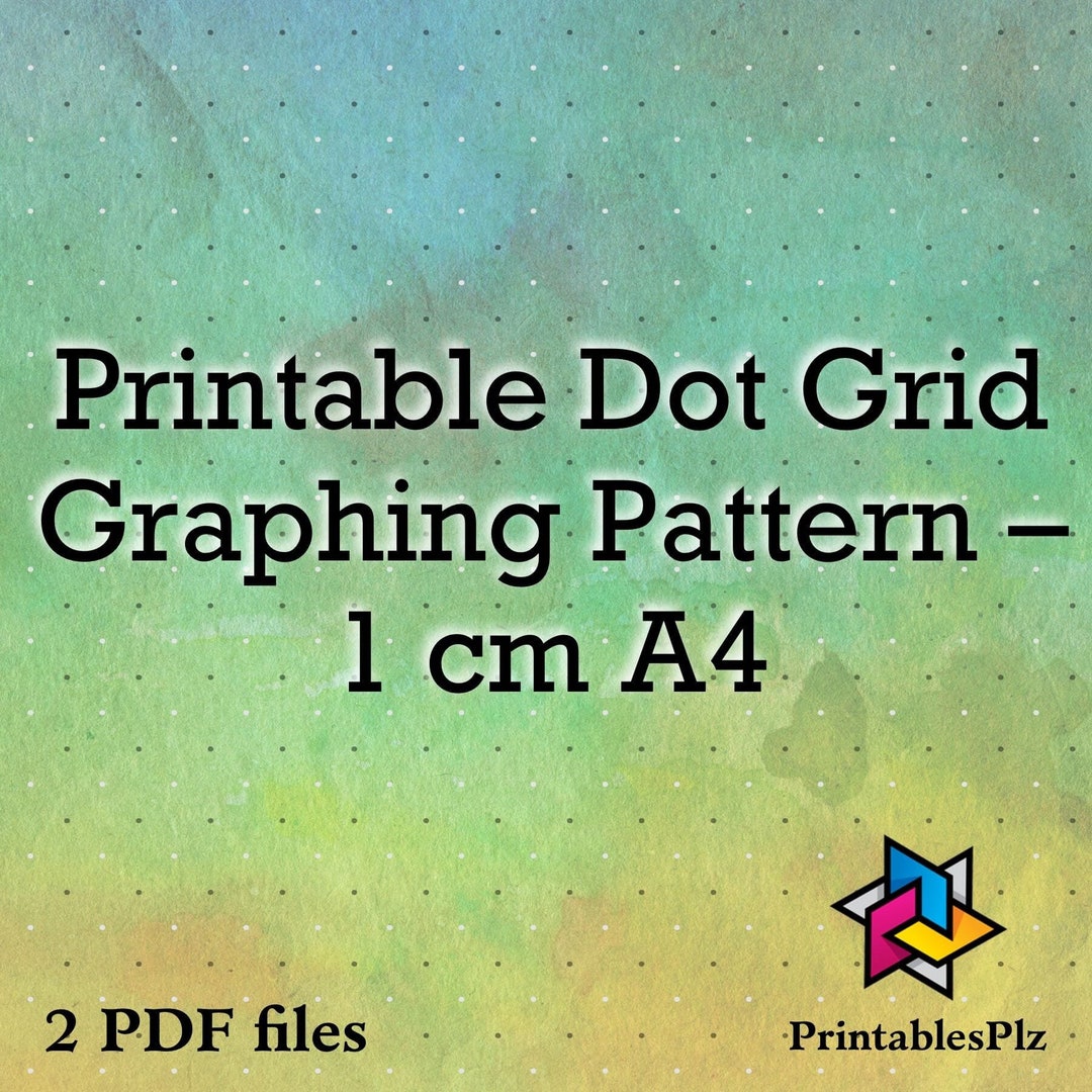 Printable Dot Grid Graphing Pattern – 1 Cm A4 - Etsy
