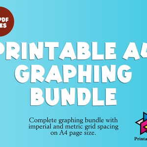 A4 Graphing Bundle of PDF Printables