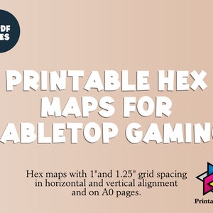Mapas hexadecimales para imprimir para juegos de mesa