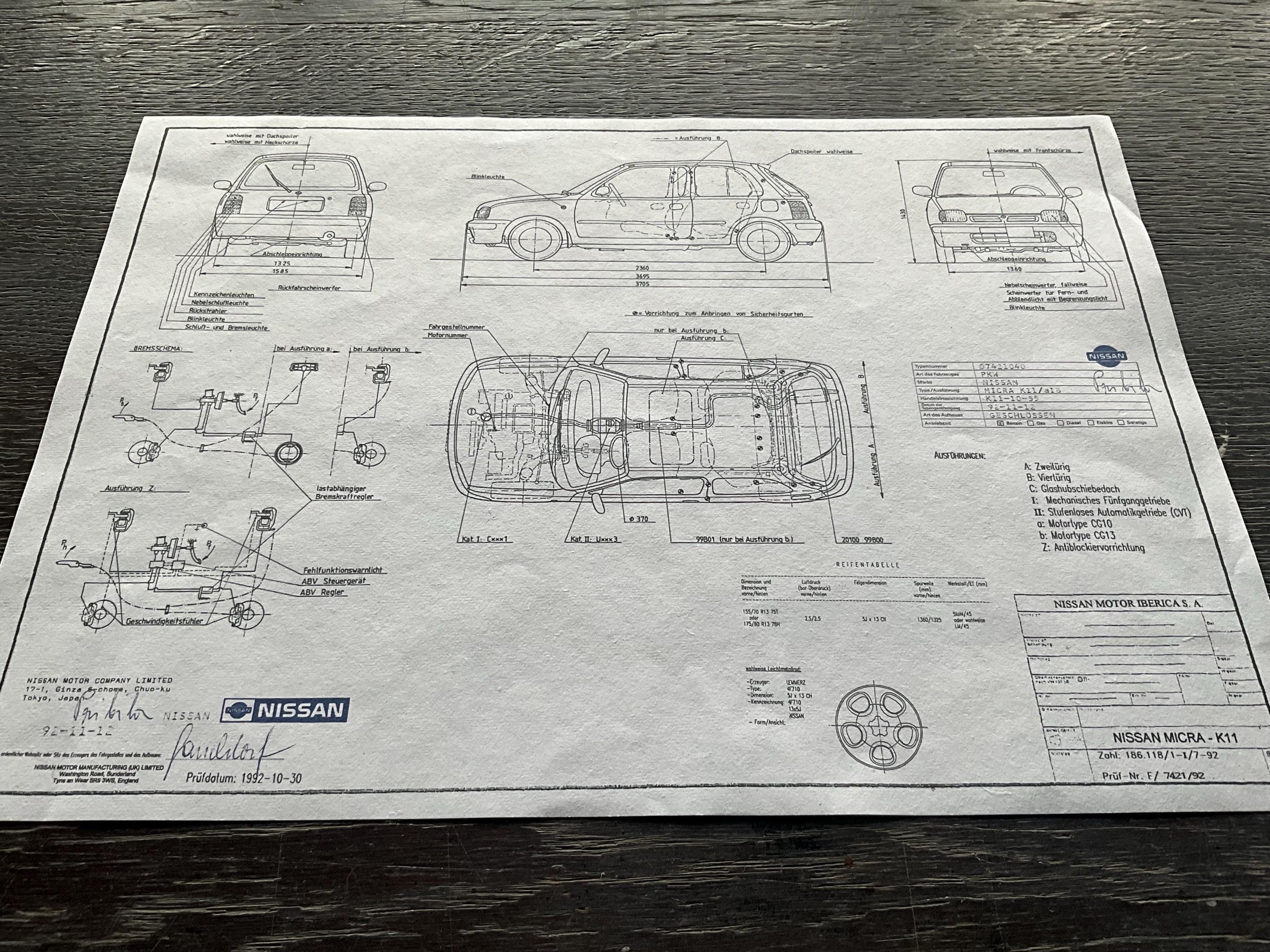 Nissan Micra K11 1992 Design Drawing ART Work - Etsy