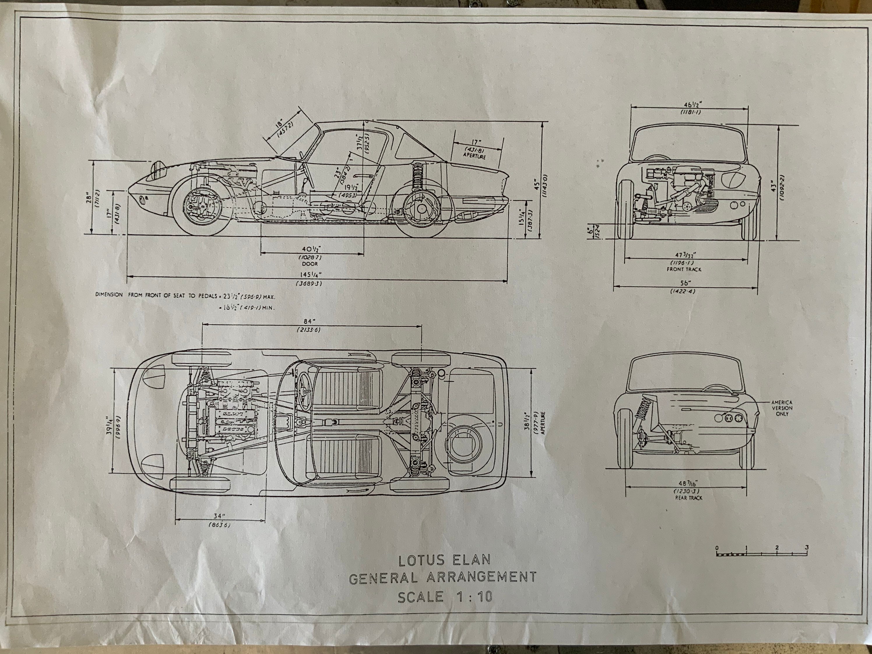 Lotus Elan 1962 Construction Drawing ART Work Blueprint - Etsy