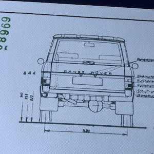 Range Rover 1971 Artwork Construction Drawing Blueprint - Etsy