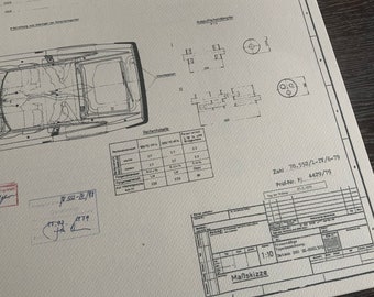 Datsun 280 ZX Construction Drawing ART Work Blueprint - Etsy