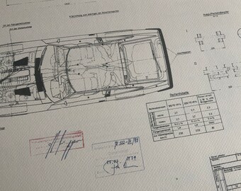 Datsun 280 ZX Construction Drawing ART Work Blueprint - Etsy