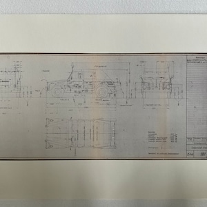 Type 181 1970 The Thing ART work blueprint