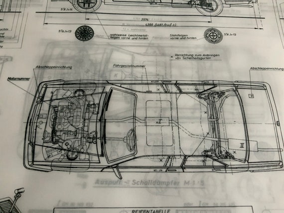 Ascona C 1.8 E 1982 Design Drawing ART Work Opel - Etsy