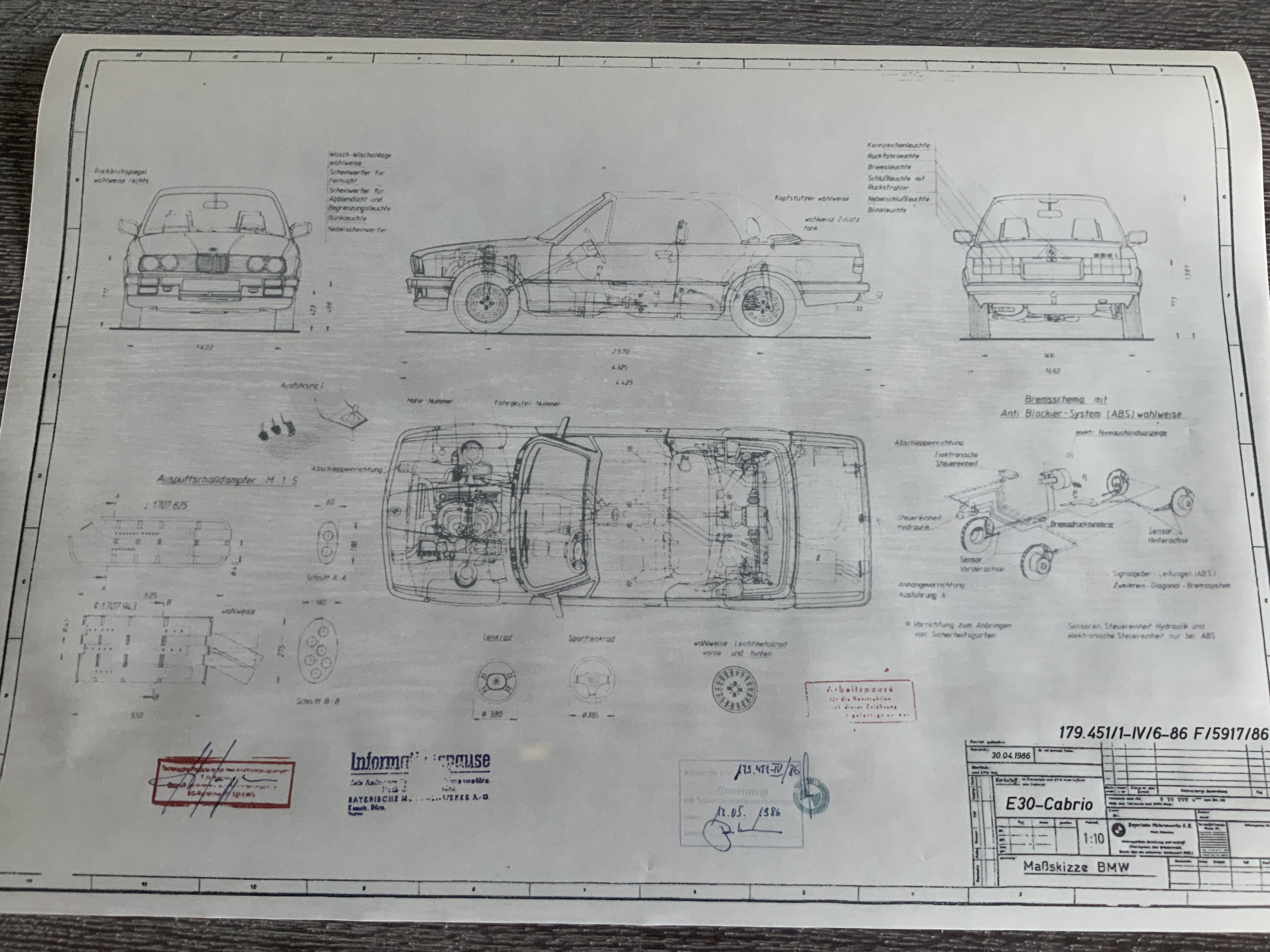 BMW - E30 M Power | Plaques vintage en métal à accrocher au mur