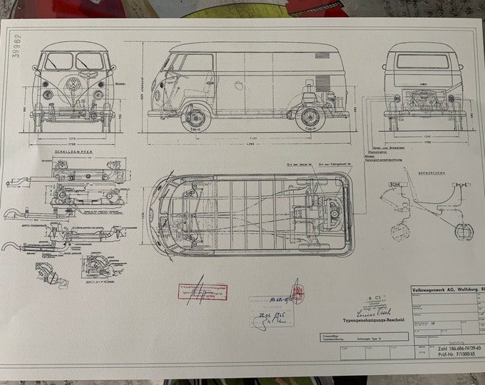 T1 Transporter Type 21 construction drawing ART work blueprint