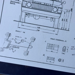 Range Rover 1971 Artwork Construction Drawing Blueprint - Etsy