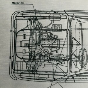 Renault R4 Export 1967 Construction Drawing ART Work Blueprint - Etsy