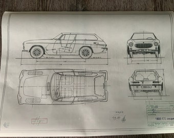 Cadre Photo Mural – Thème Volvo 1800 ES – 3 Photos – Bois – 30x24 Cm – Échelle 1/43