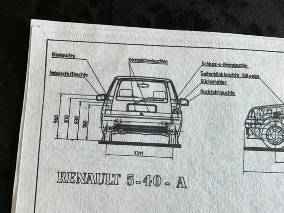 Schémas Électriques Renault Super 5 R5 Express GTT Turbo - 1988 Manuel