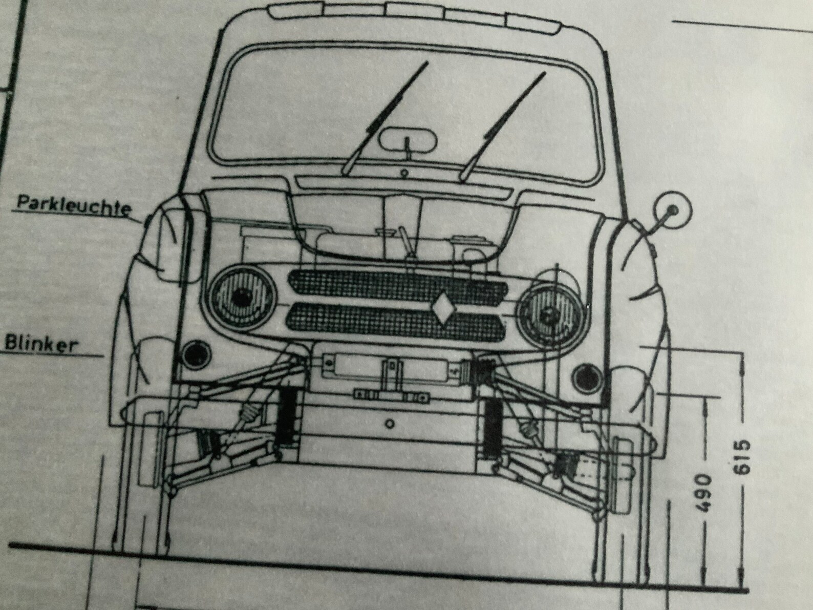 Renault R4 Export 1967 Construction Drawing ART Work Blueprint - Etsy