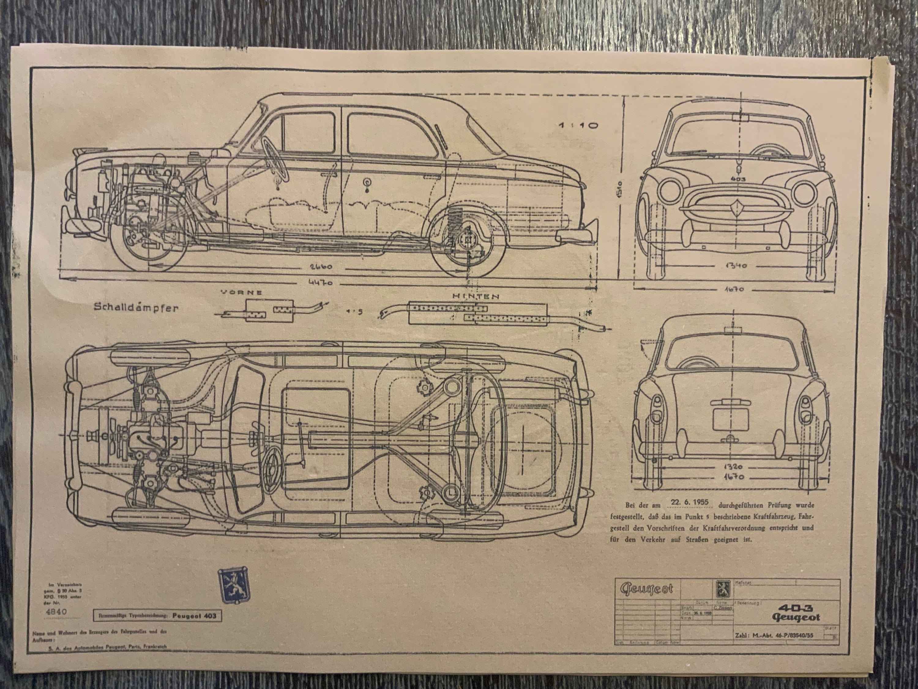 Tapis De Restauration Pour Peugeot 403 Limousine (1955-1967), Neuf Sous Emballage, Marque Tapis-Deluxe