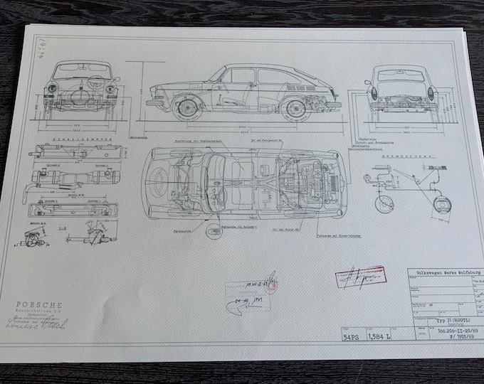 Type 31 1600 TL hatchback construction drawing ART work blueprint