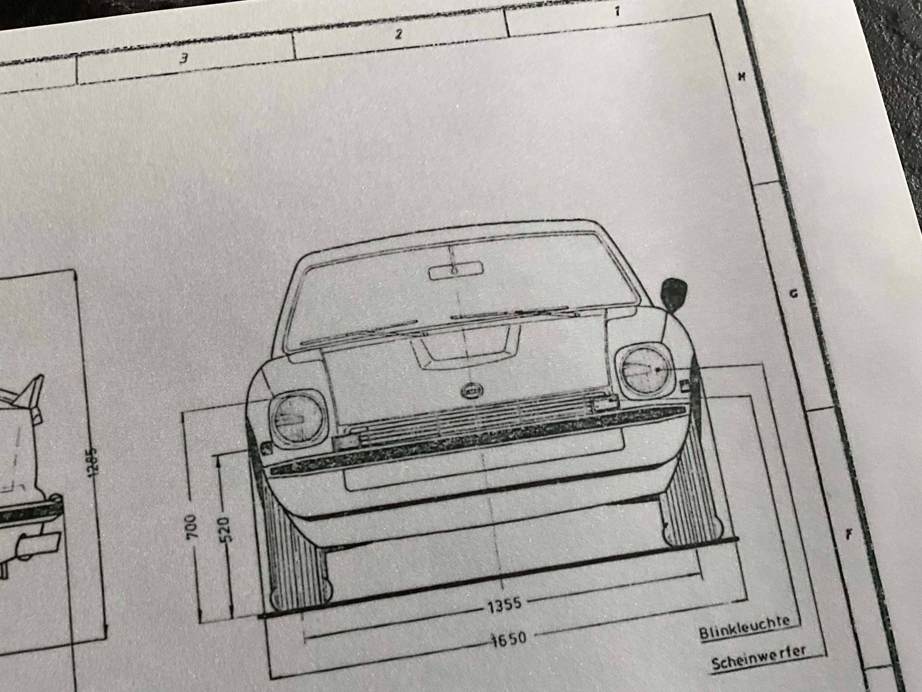 Datsun 260 Z (GRLS 30) 1974 Construction Drawing ART Work