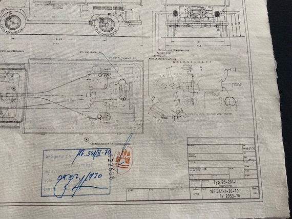VW T2 A Flatbed Wide Body Single Cab Wood 1970 Design Drawing ART Work  Blueprint - Etsy