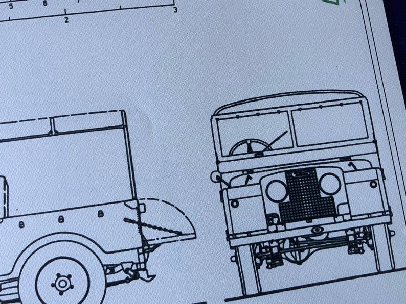 Land Rover Series 1 88 1955 Artwork Construction Drawing Blueprint - Etsy