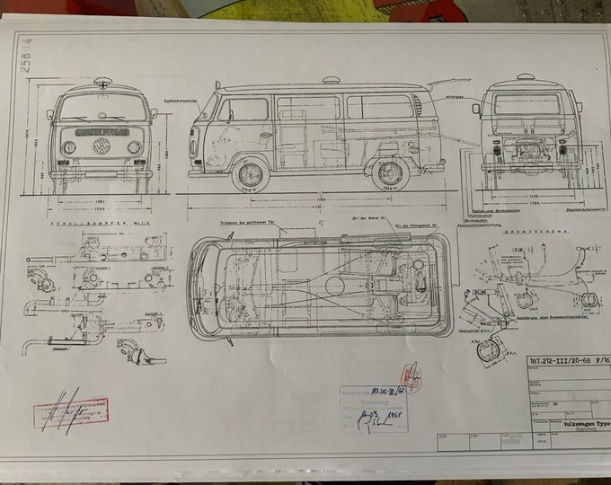 T2A Ambulance Type 27 Construction Drawing ART work blueprint