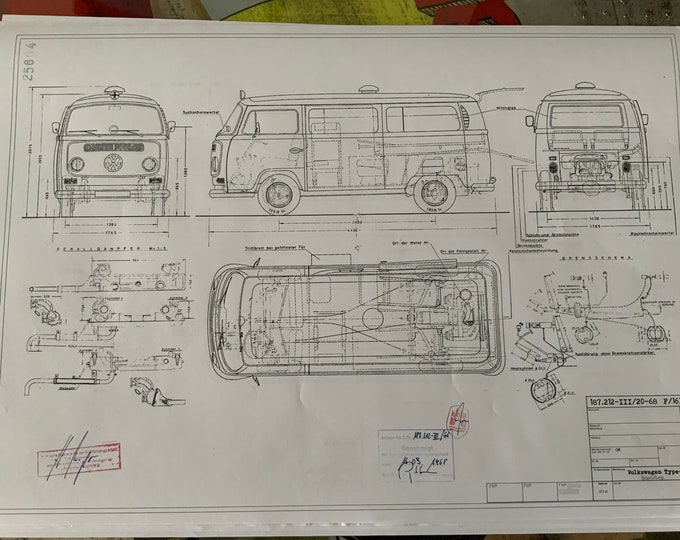 T2A Ambulance Type 27 construction drawing ART work blueprint