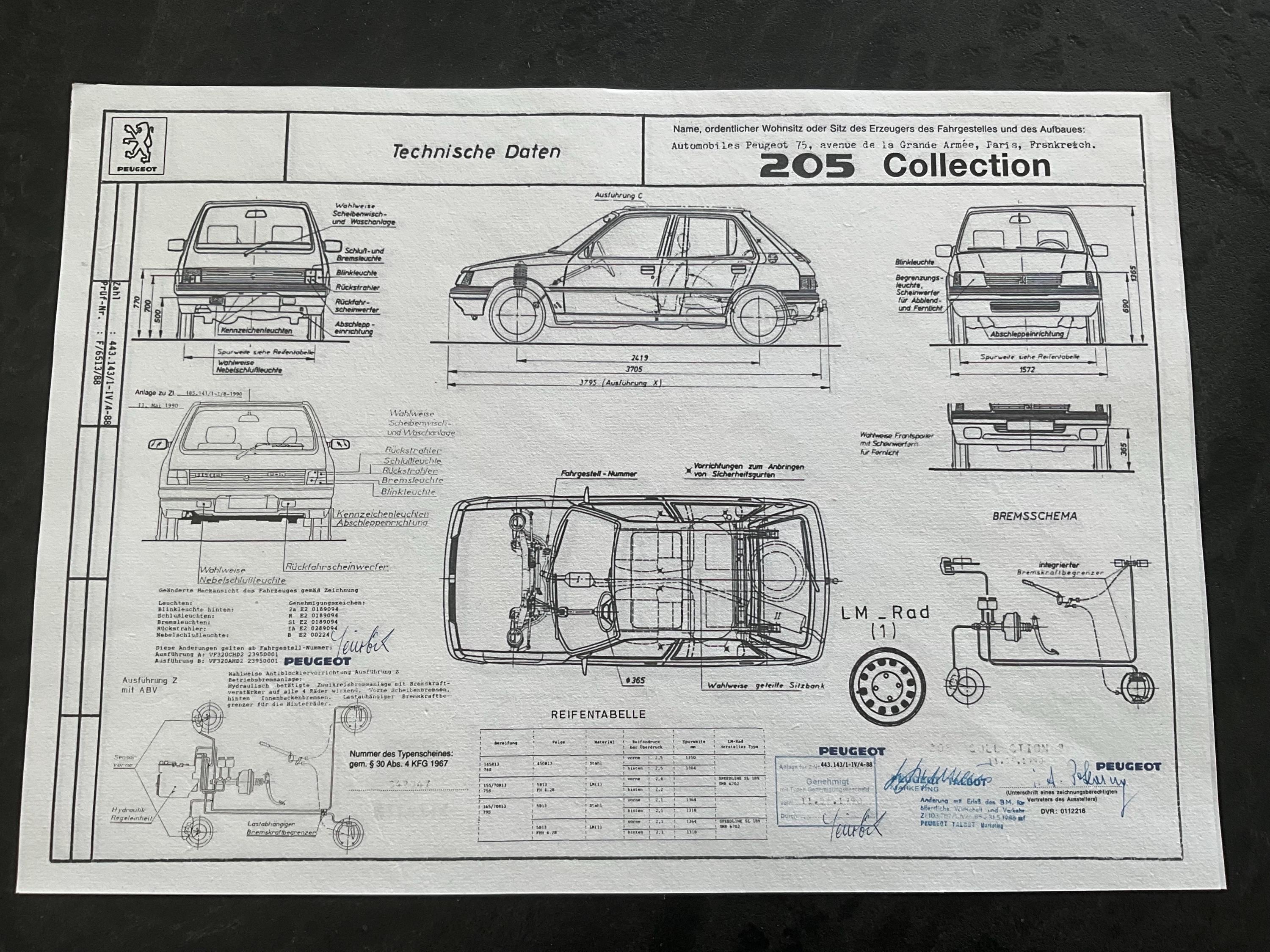 Peugeot 205 Collection 1988. Design Drawing ART Work - Etsy