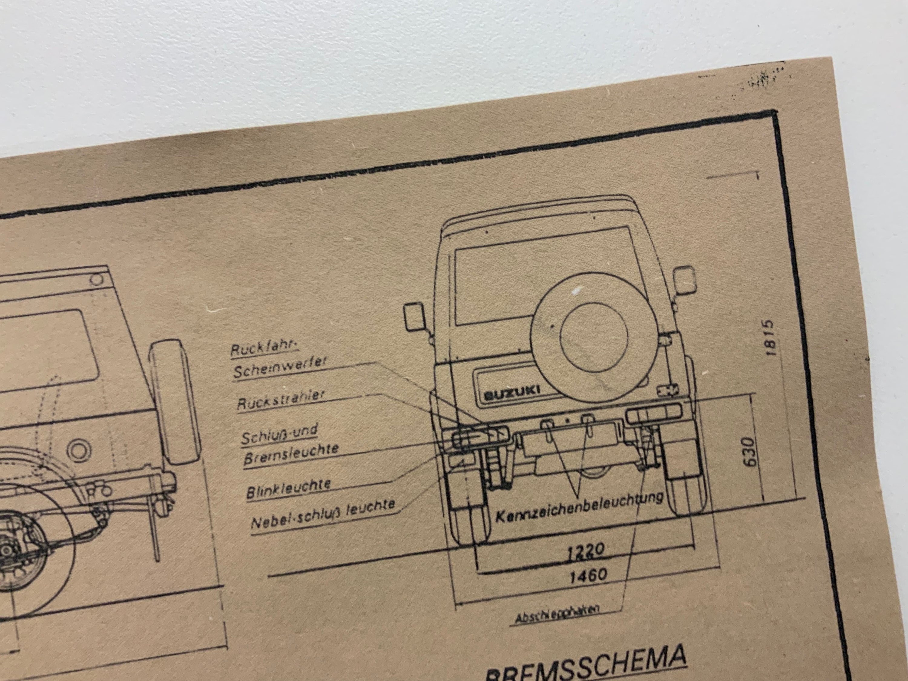 Samurai SJ51 SJ41 Lang Suzuki From 1983 Construction Drawing ART