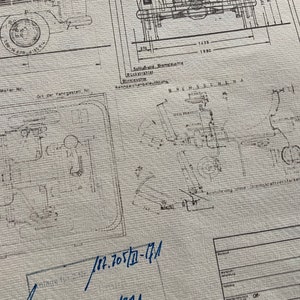 T2 B Flatbed Widebody Single Cab Wood 1971 Construction Drawing ART work Blueprint
