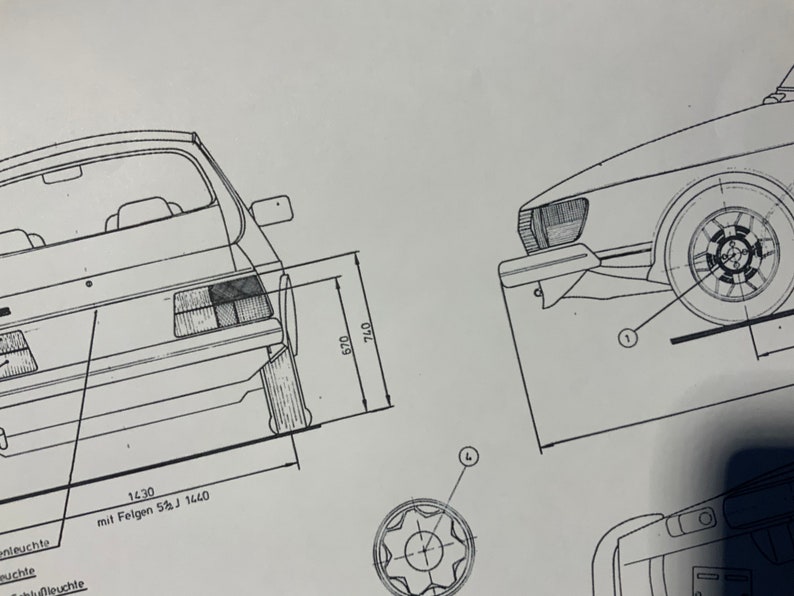 Reared Drawing Saab 900 4SN-T 1980 Construction Drawing ART Work Blueprint - Etsy