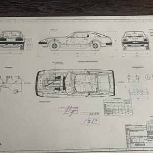 Guuchanオーダーページ Datsun 280 ZX Construction Drawing ART Work Blueprint - Etsy