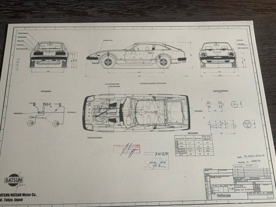 ozizo art show - CRAZY CAR ART ”S130Z “(280ZX 2+2”)” Drawn