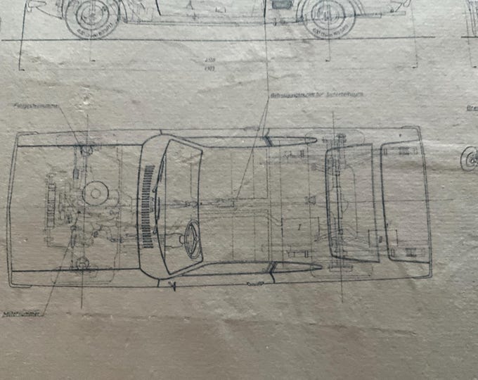 Ford Capri 1300 1970 design drawing ART work