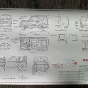 Gráficos Suzuki Samurai JX 1986-1995 se envían como una sola hoja