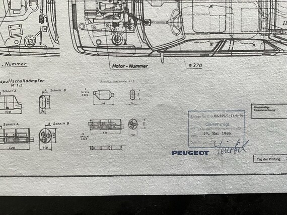 Peugeot 205 741 A/C 4 1986. Design Drawing ART Work - Etsy