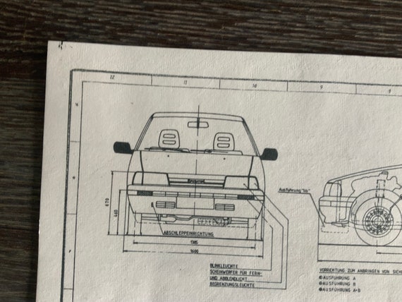 Daihatsu Charade G100 Construction Drawing ART Work