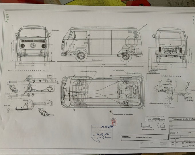 T2B Transporter Type 21 construction drawing ART work blueprint