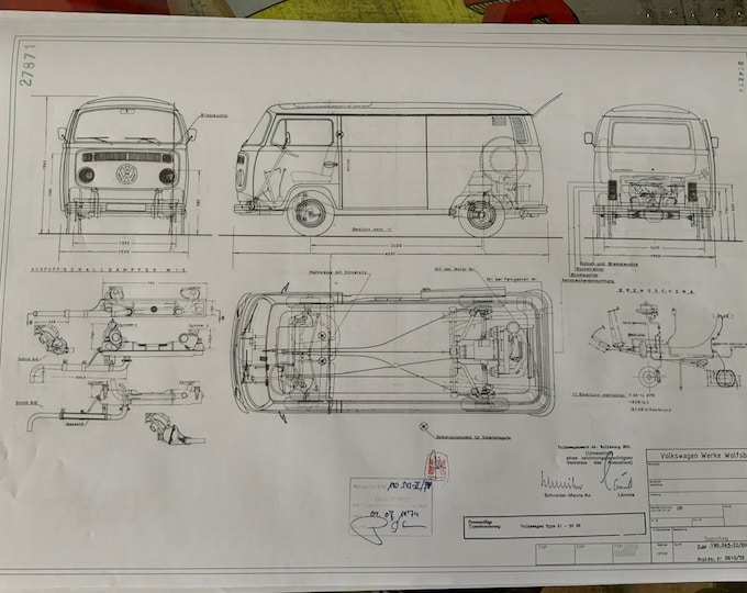 T2B Transporter Type 21 construction drawing ART work blueprint