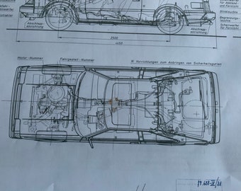 トヨタ セリカ リフトバック RA61 1980 建築図面 アートワーク 設計図