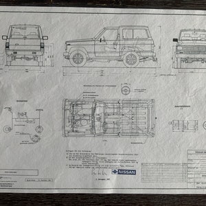 Nissan Patrol KM 260 1985 design drawing ART work