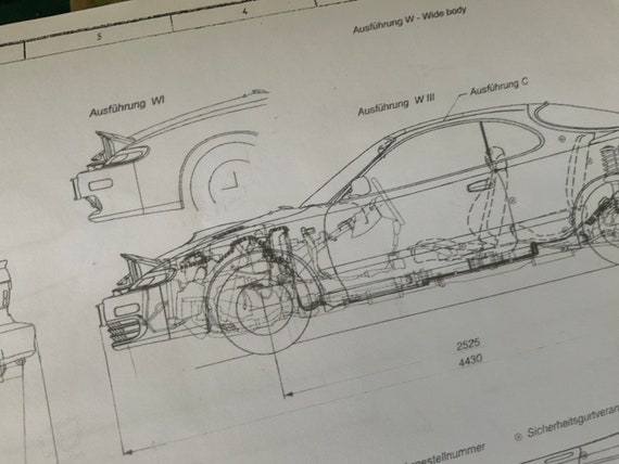 さちページ Toyota Celica Series 180 3SGTE 1989 Construction Drawing ART Work