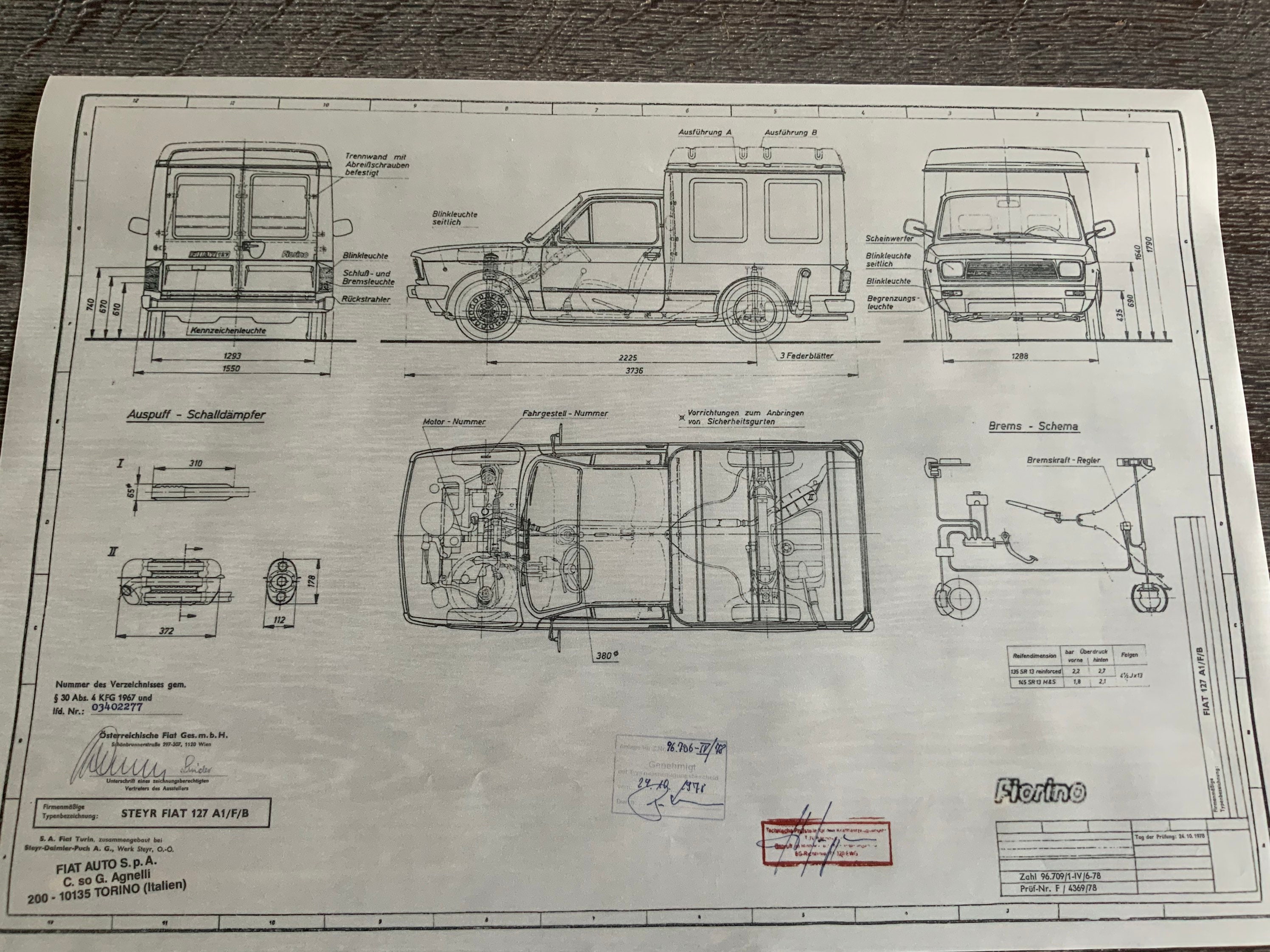 Fiat Fiorino dimensions - Car Body Design