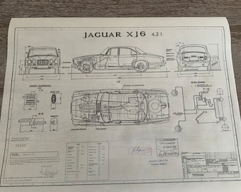 アメリカンラフランス社　自動車部品　設計図　手書き　アンティーク　美術　芸術 ジャガー XJ6 1969 設計図 アート作品 - Etsy 日本