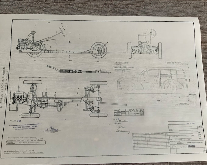 Aero Minor station wagon 1949 design drawing ARTwork