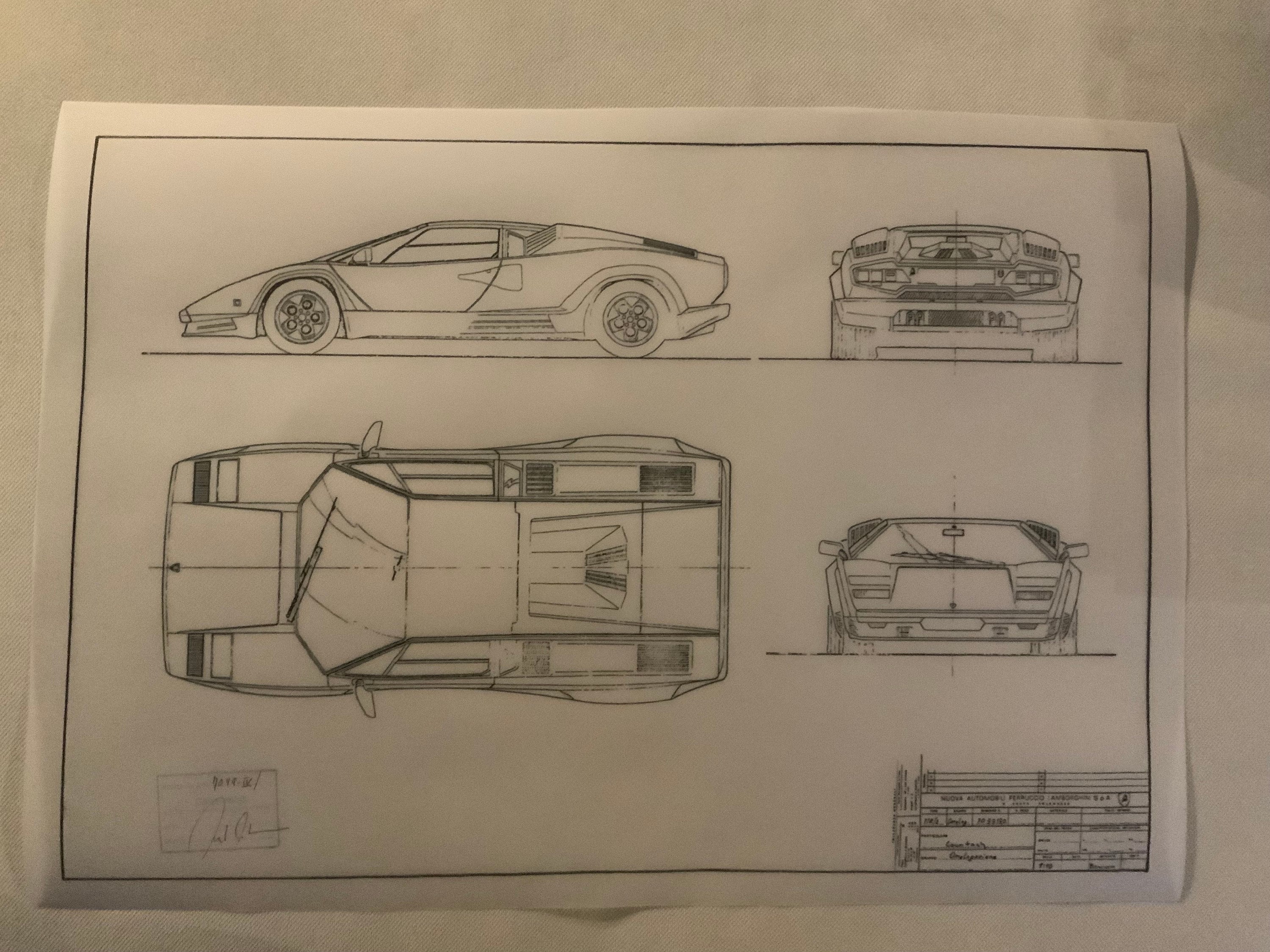 Lamborghini Countach LP 500S ( LP 5000S ) 1987 Construction