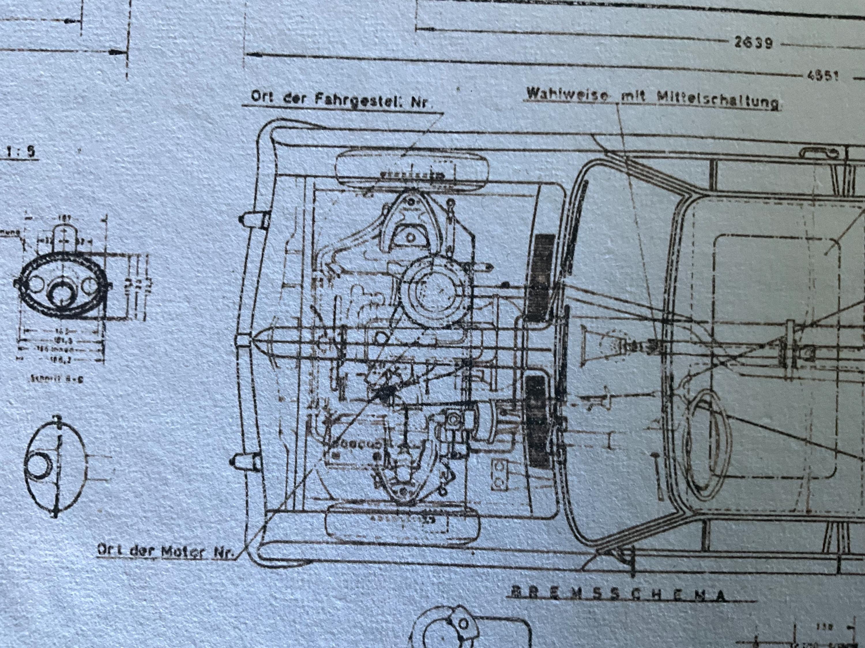 Opel Rekord B Limousine 1965 1.9 L Construction Drawing ART Work