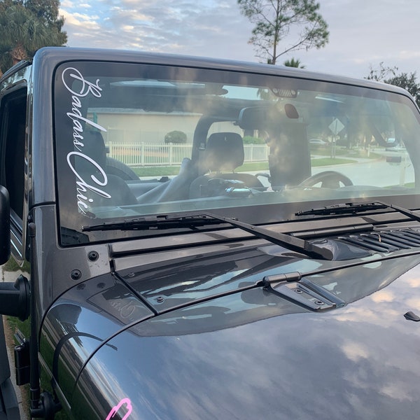 Jeep Windshield Decal Etsy