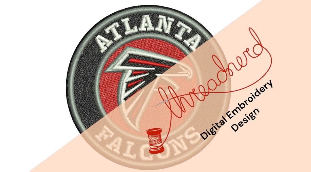 Atlanta Falcons Embroidery Design Etsy